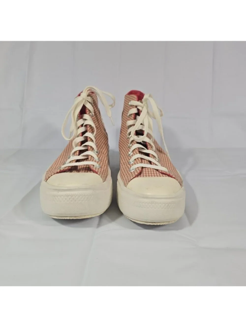Converse Chuck Taylor All Star Move Platform Hi Sneakers Womens 10.5 Rhubarb Pie